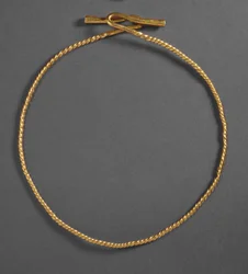 Necklace from Fresn-la-Mere, France, Bronze Age gold